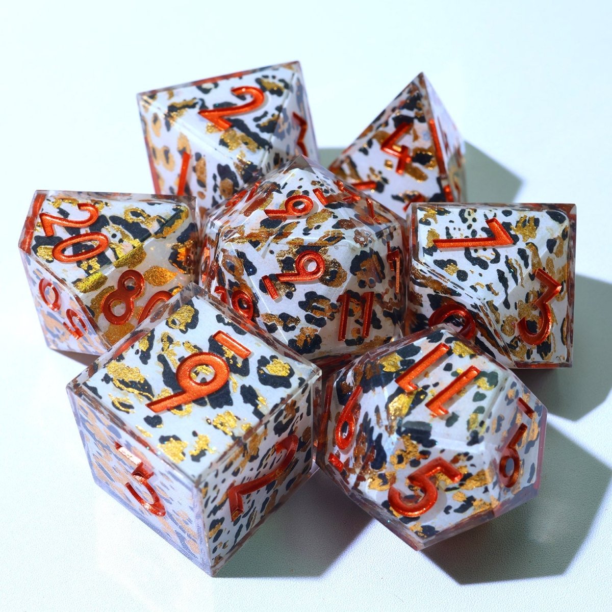 Snowscale | Art Core Dice | 7 Piece Set - Tabletop Dominion - We Print Miniatures