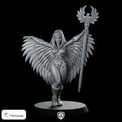 Soa - Ra 80's Hero Miniature Winged Staff Warrior - RN Estudio - We Print Miniatures