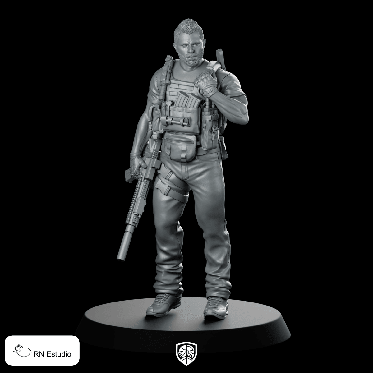 Soap COD Warzone Miniature Modern Tactical Soldier Figure - RN Estudio - We Print Miniatures