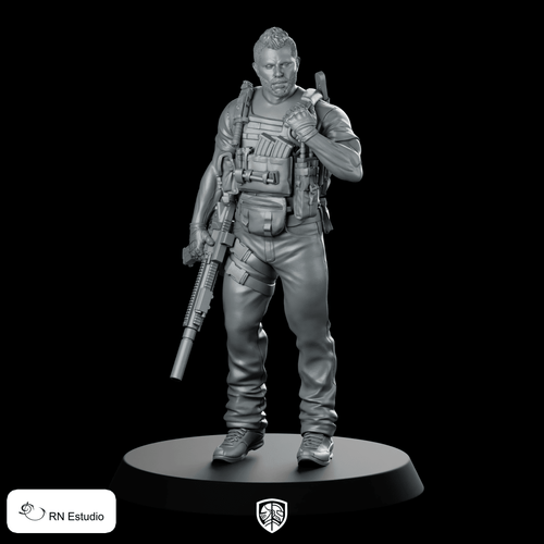Soap COD Warzone Miniature Modern Tactical Soldier Figure - RN Estudio - We Print Miniatures