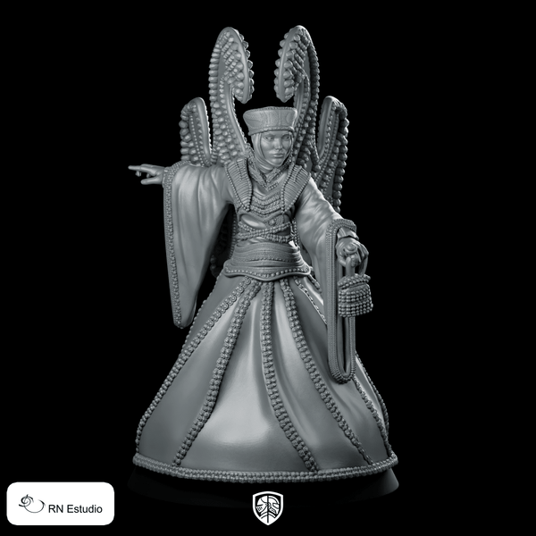 Solania Miniature Fantasy Sorceress Hero Leader Resin - RN Estudio - We Print Miniatures