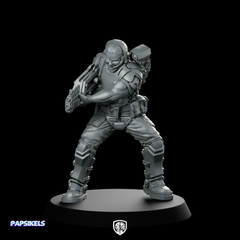 Soldier Yoshua Wojnarwsky Scifi Miniature Armed Hero Warrior