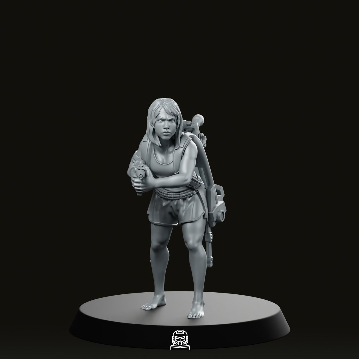 Sole Human Survivor Flamer Miniature - Papsikels Miniatures - We Print Miniatures