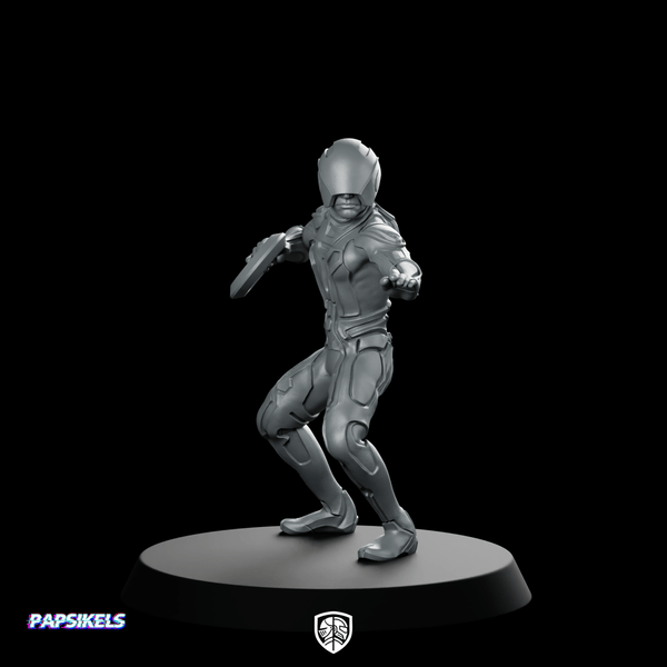 Son Of Hero Program Kevin 2 Miniature Sci - Fi - Papsikels Miniatures - We Print Miniatures