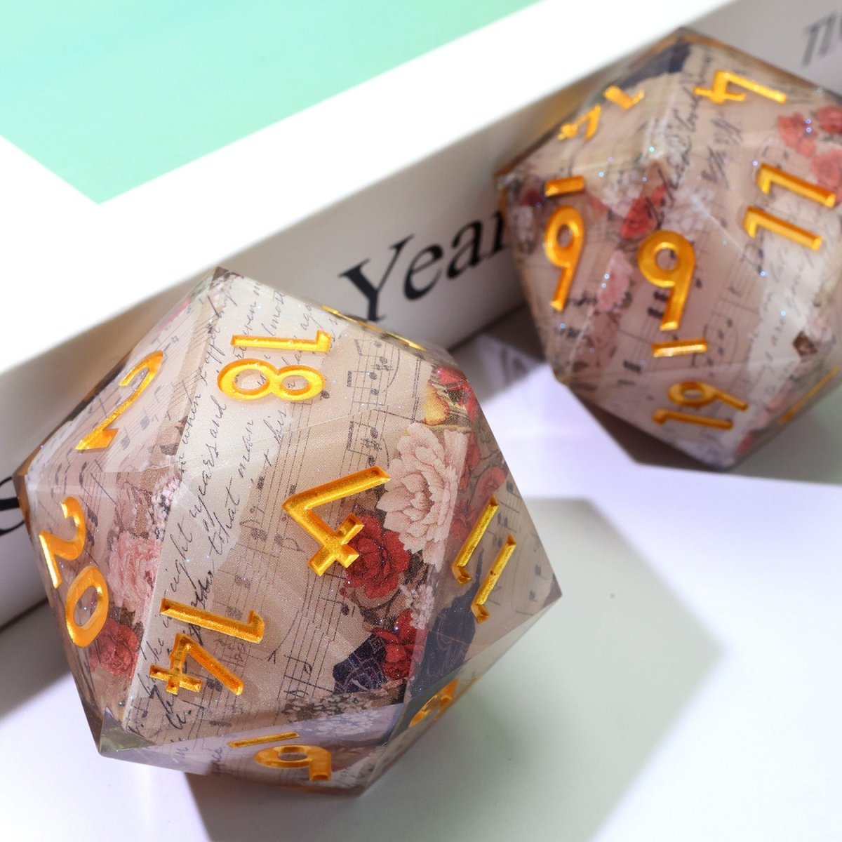 Sonnet of Thorns | 33mm D20 | Oversized Art Core Dice - Tabletop Dominion - We Print Miniatures