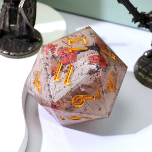 Sonnet of Thorns | 33mm D20 | Oversized Art Core Dice - Tabletop Dominion - We Print Miniatures