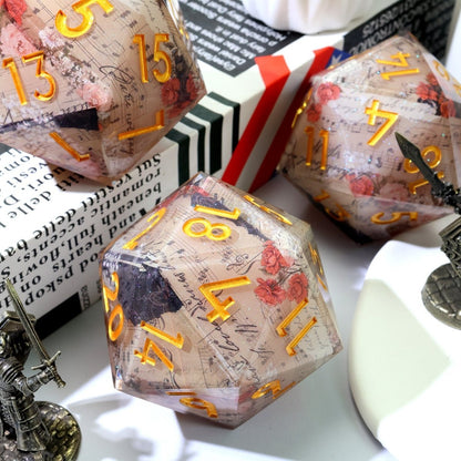 Sonnet of Thorns | 50mm D20 | Oversized Art Core Dice - Tabletop Dominion - We Print Miniatures
