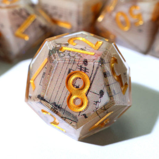 Sonnet of Thorns | Art Core Dice| 7 Piece Set - Tabletop Dominion - We Print Miniatures