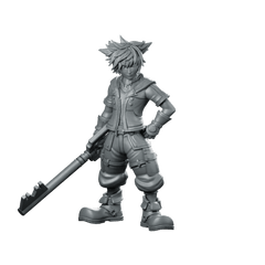 Fantasy Sora Ven Jrpg Miniature Keyblade Hero - RN Estudio - We Print Miniatures