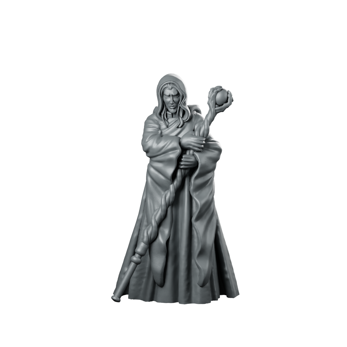 Sorcerer 3 Miniature Hooded Sorcerer Miniature 360 Spin 01
