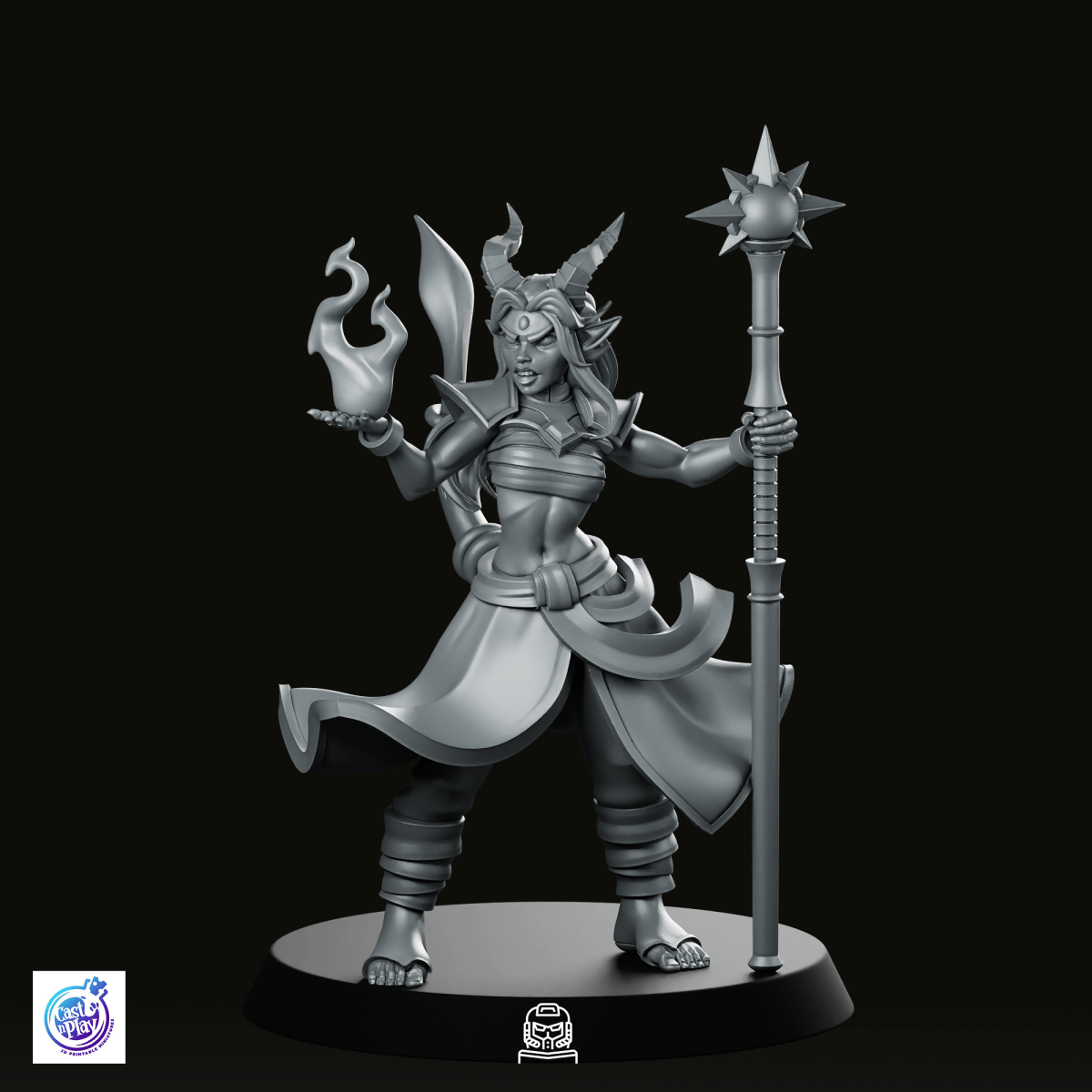 Sorcerer Stance Miniature - CastNPlay - We Print Miniatures