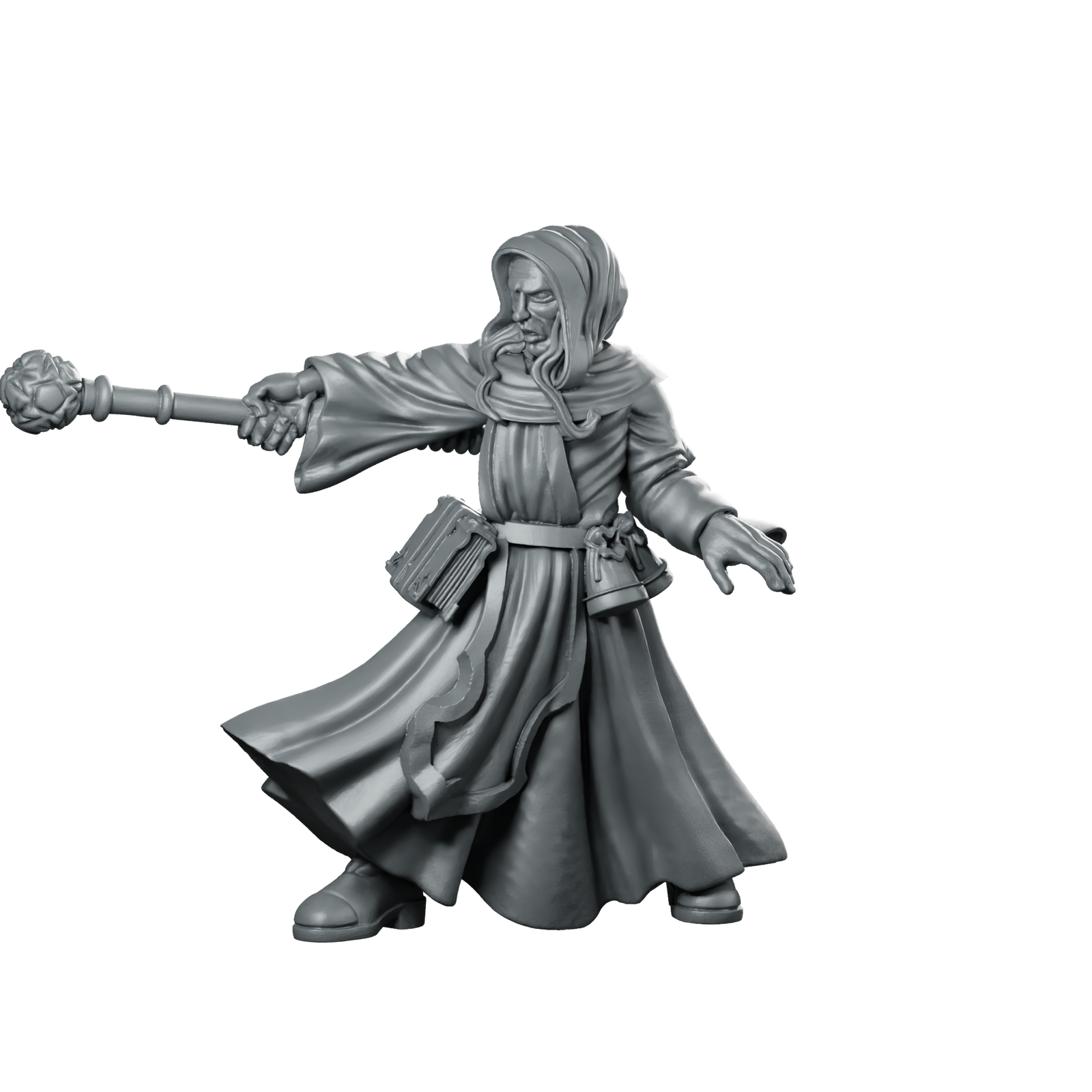 Sorcerer1 Miniature Wizard Mage Miniature 360 Spin 01
