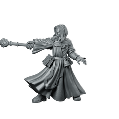 Sorcerer1 Miniature Wizard Mage Miniature 360 Spin 01