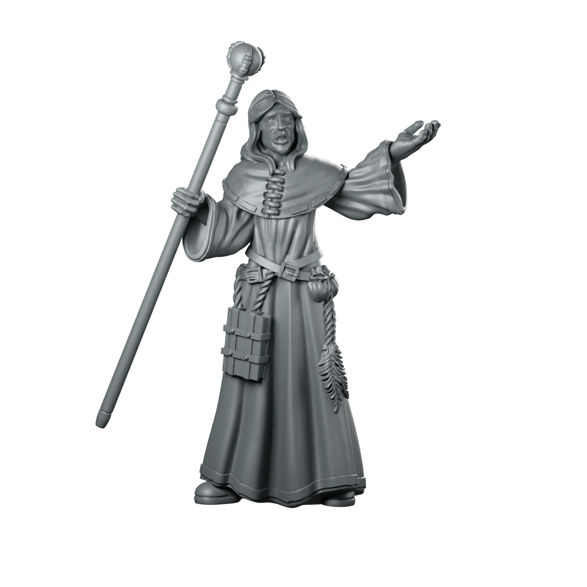 Sorcerer2 Miniature Wizard Mage Miniature 360 Spin 01