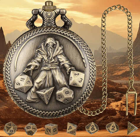 Sorcerer's Hoard | Pocket Watch Case | Ancient Gold - Tabletop Dominion - We Print Miniatures