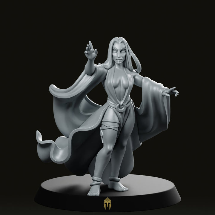 Sorceress Fantasy Miniature Female Wizard Spellcaster RPG