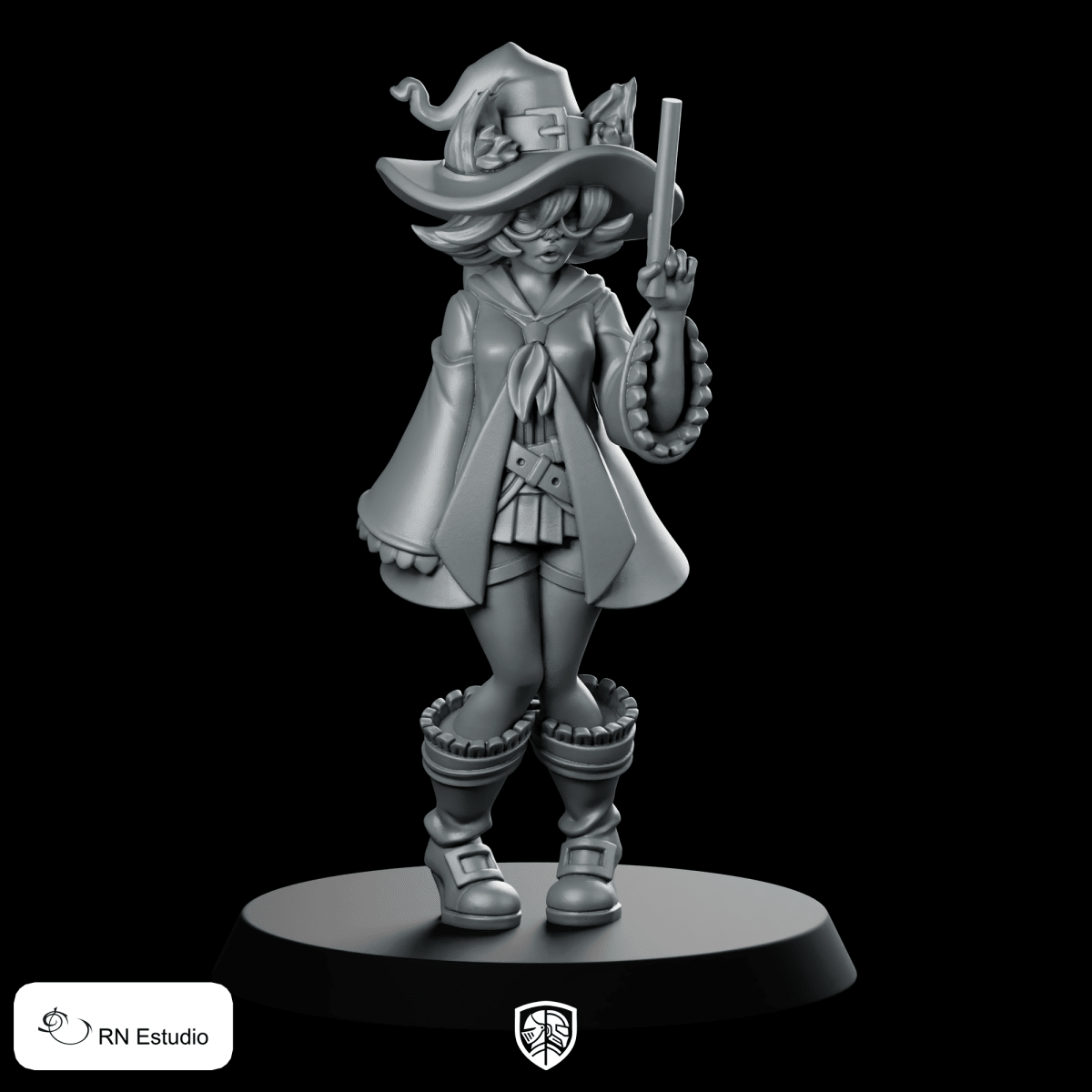 Sorceress Sunny Mage Miniature Witch Wizard Character - RN Estudio - We Print Miniatures