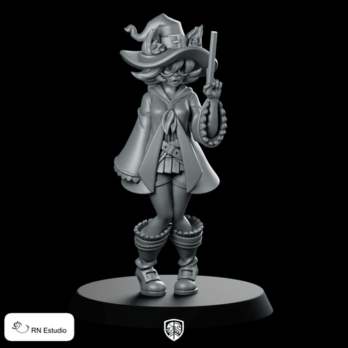 Sorceress Sunny Mage Miniature Witch Wizard Character - RN Estudio - We Print Miniatures