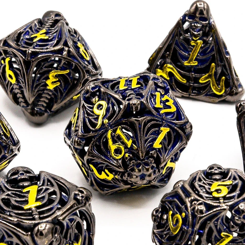 Soulrend | Hollow Metal | 7 Piece Set - Balanced Dice Set - Tabletop Dominion - We Print Miniatures