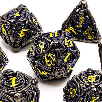 Soulrend | Hollow Metal | 7 Piece Set - Balanced Dice Set - Tabletop Dominion - We Print Miniatures