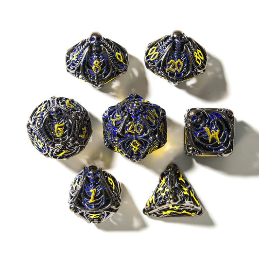 Soulrend | Hollow Metal | 7 Piece Set - Balanced Dice Set - Tabletop Dominion - We Print Miniatures