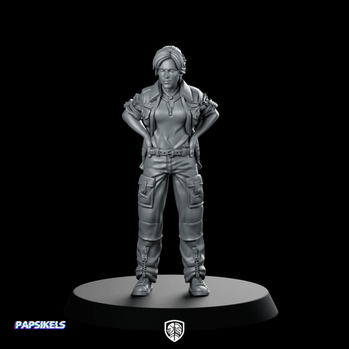 Space Crew Acting Captain Miniature Sci - Fi Officer - Papsikels Miniatures - We Print Miniatures