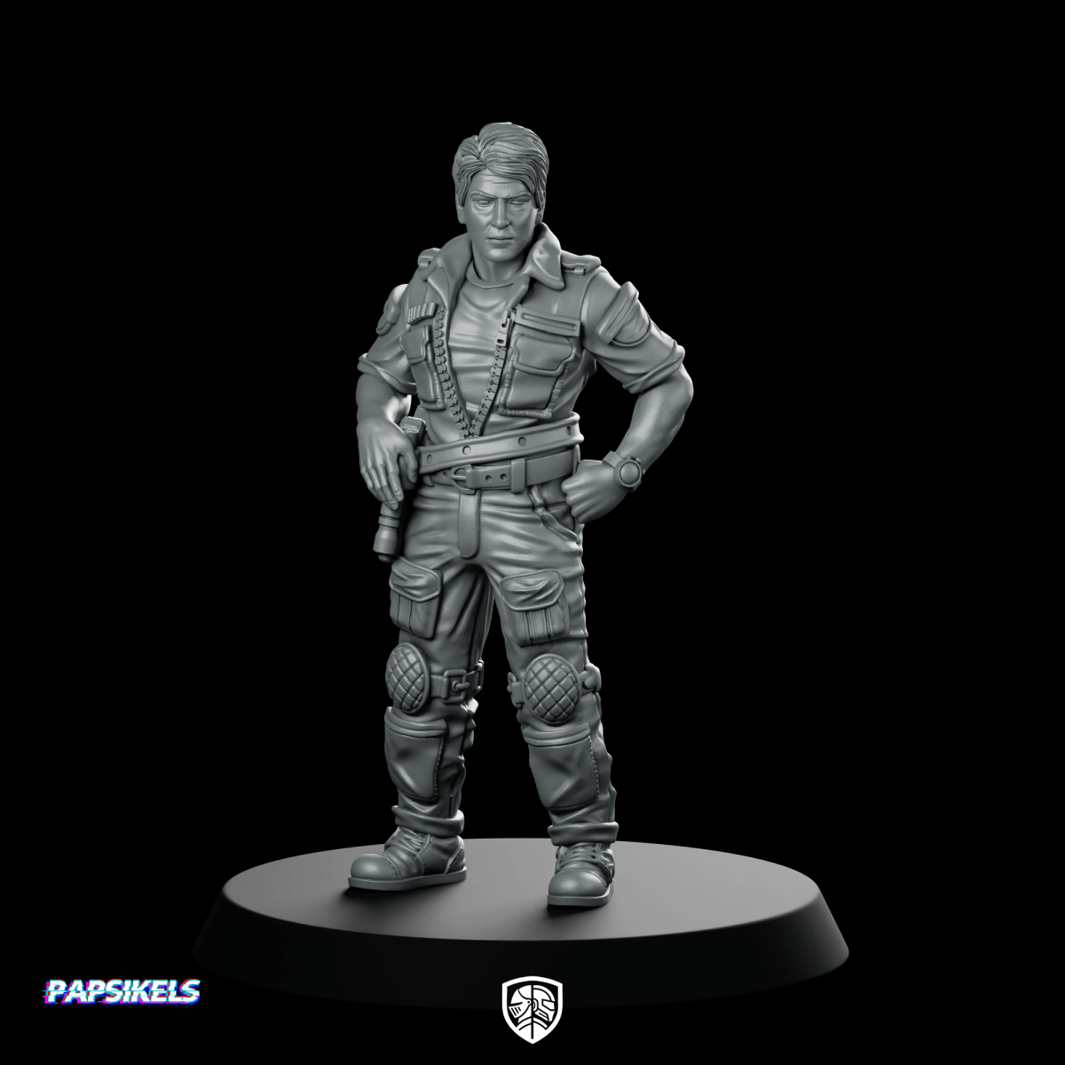 Space Crew Hyperiox Executive Officer Miniature Sci - Fi Commander - Papsikels Miniatures - We Print Miniatures