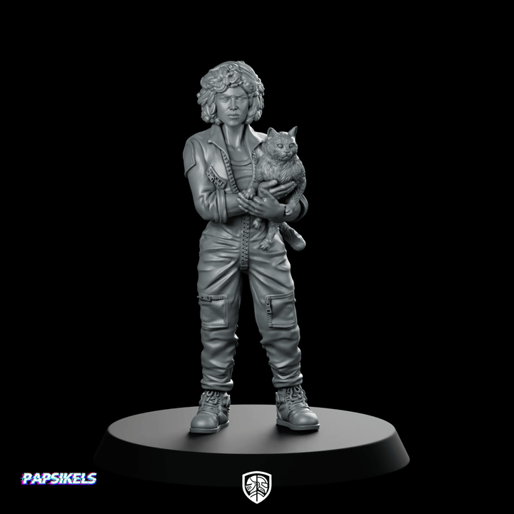 Space Crew Hyperiox Warrant Officer Miniature Cat