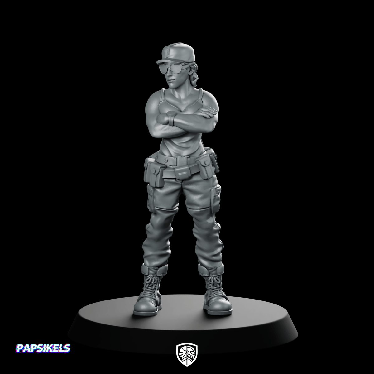 Space Crew Maintenance Grechen Miniature Sci - Fi Mechanic Hero - Papsikels Miniatures - We Print Miniatures