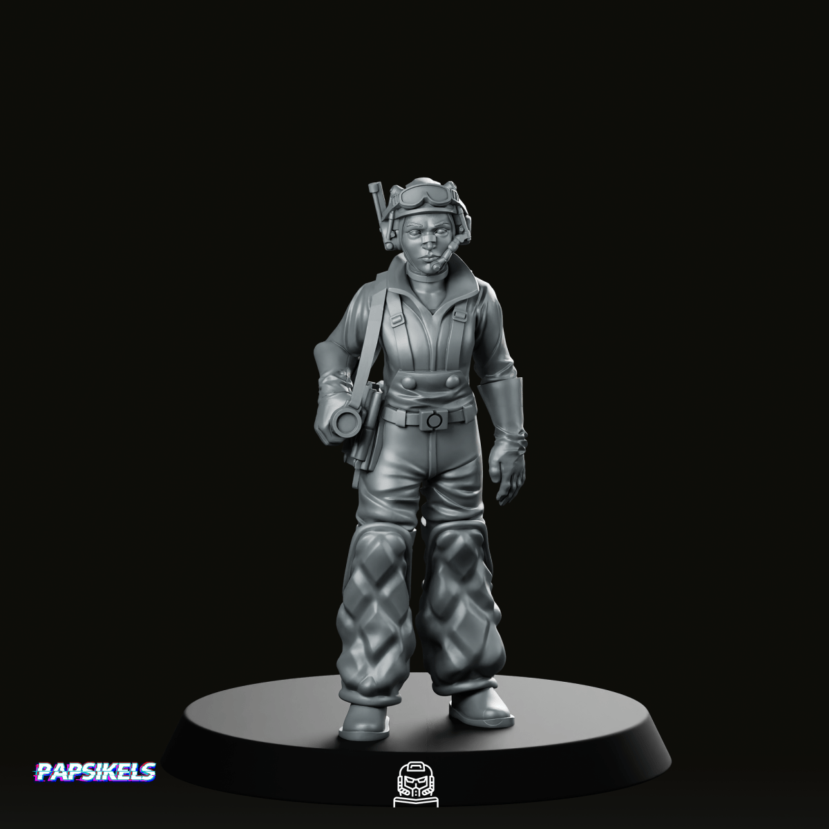 Space Crew Mechanic Miniature - Papsikels Miniatures - We Print Miniatures