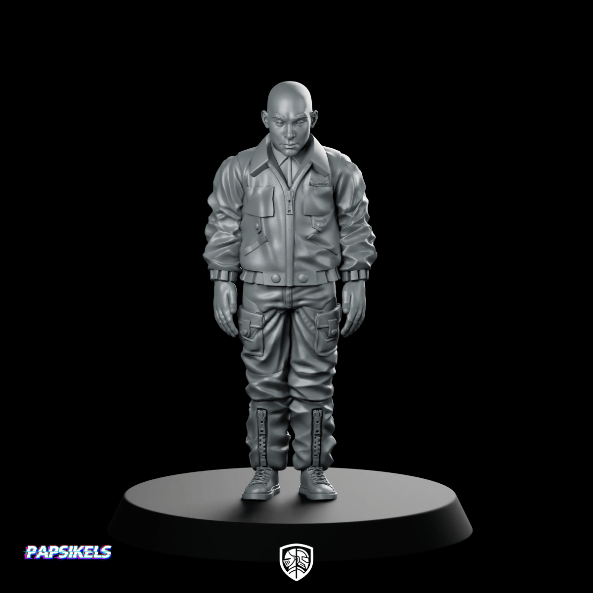 Space Crew Navigation Officer 1 Miniature Sci - Fi Resin - Papsikels Miniatures - We Print Miniatures