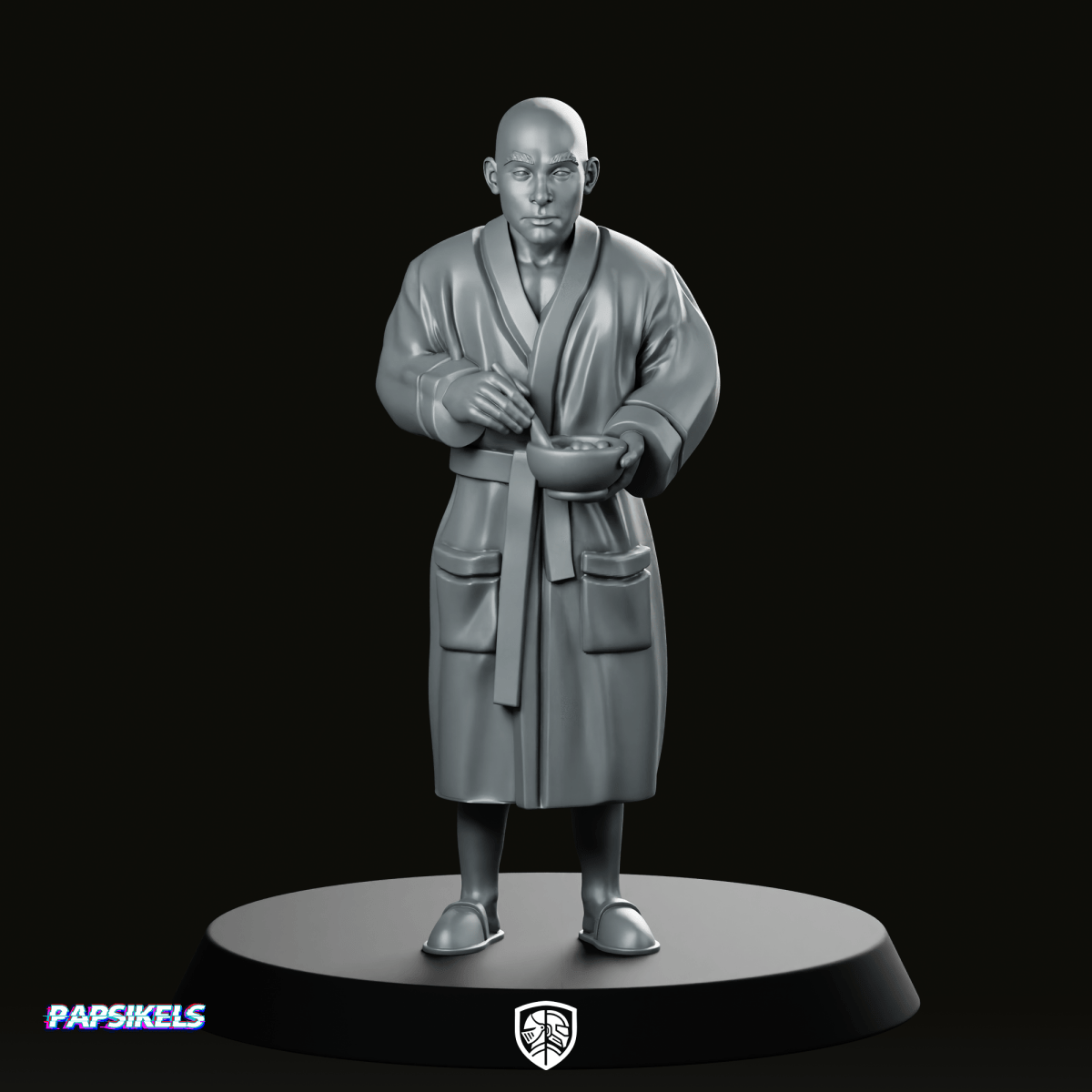 Space Crew Navigation Officer 2 Miniature Sleepy Starship - Papsikels Miniatures - We Print Miniatures