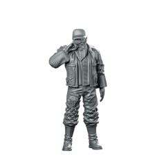Space Crew Roughneck Jimmy Smoker Bearded Civilian Miniature 360 Spin 01