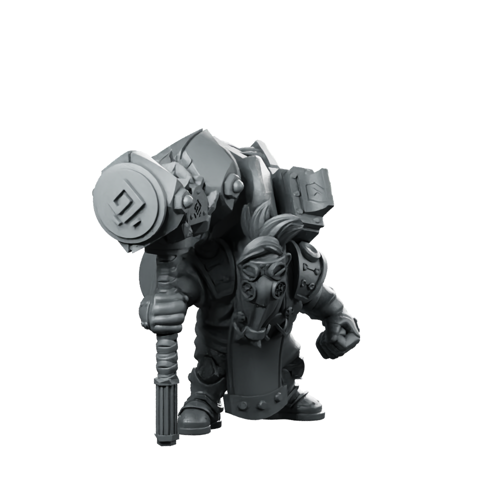 Vulcan Dwarves Spark Gadgeteers B Miniature Inventor Miniature 360 Spin 01