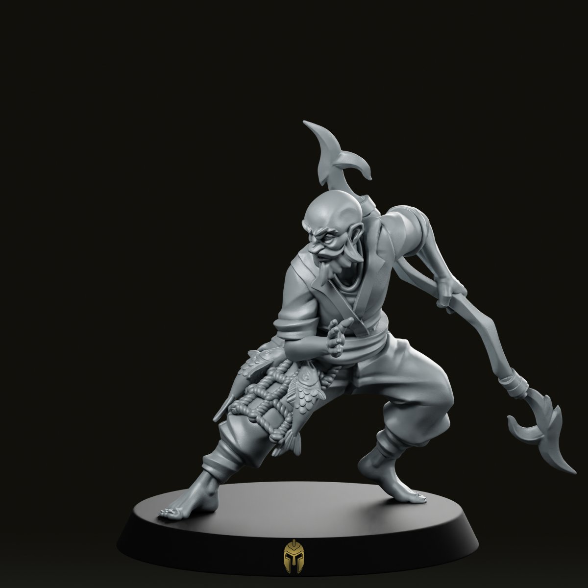 Spearfishing Noraki Miniature - CastNPlay - We Print Miniatures