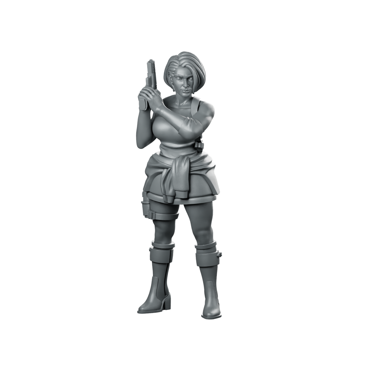 Special Operations Agent 1 Miniature Armed Female Miniature 360 Spin 01