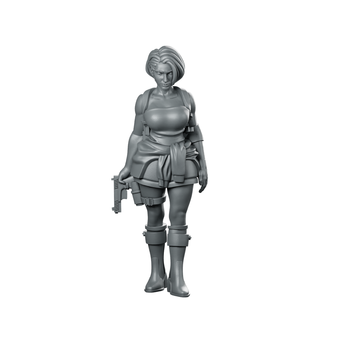 Special Operations Agent 2 Miniature Female Mercenary Miniature 360 Spin 01