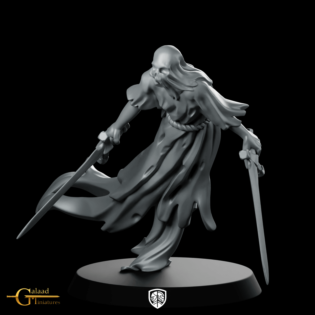 Specter 04 Miniature Wraith Assassin Dual Daggers - Galaad - We Print Miniatures