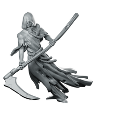 Specter 02 Miniature Hooded Reaper Polearm Miniature 360 Spin 01