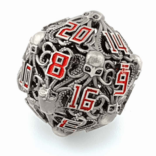 Spectral Depths | Hollow Metal Dice | 7 Piece Set - Tabletop Dominion - We Print Miniatures