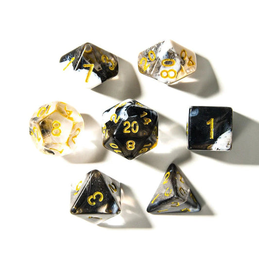 Spectral Frost | Acrylic Dice | 7 Piece Set - Tabletop Dominion - We Print Miniatures