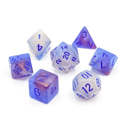 Spectral Light (Glow in the Dark) | Acrylic Dice | 7 Piece Set - Tabletop Dominion - We Print Miniatures