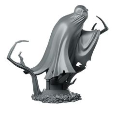 Spectre Lurking Miniature Undead Wraith Ghost Cloaked Miniature 360 Spin 01