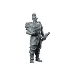 Squire Fantasy Miniature Noble Courtier NPC Gentleman Miniature 360 Spin 01