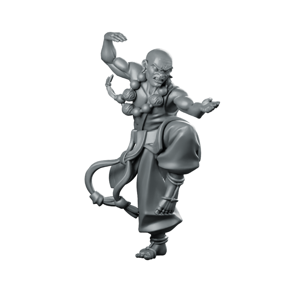 StanceMonk Hu Miniature Fantasy Dynamic Monk Martial - CastNPlay - We Print Miniatures