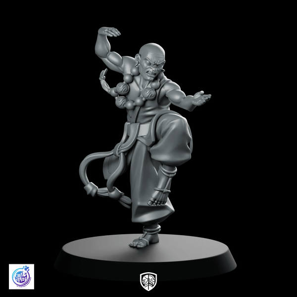 StanceMonk Hu Miniature Fantasy Dynamic Monk Martial - CastNPlay - We Print Miniatures