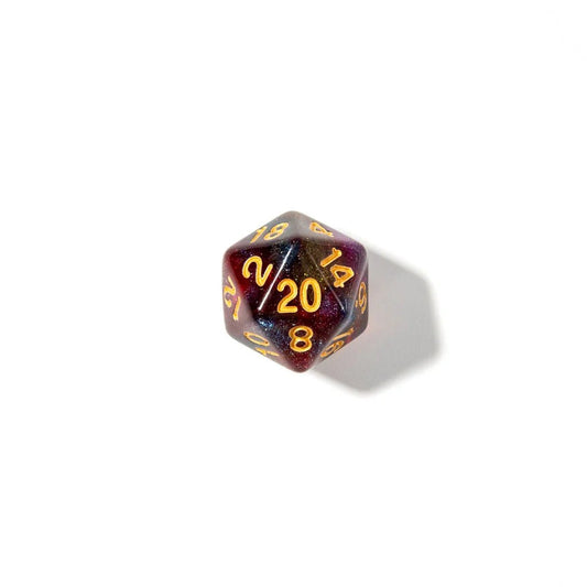 Starlight Reverie | Acrylic Dice | 7 Piece Set - Tabletop Dominion - We Print Miniatures