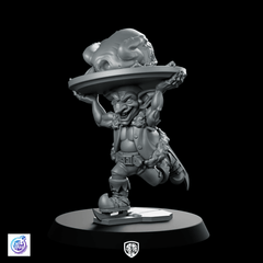 Stealing Turkey Goblin Miniature Holiday Thief Rogue - CastNPlay - We Print Miniatures