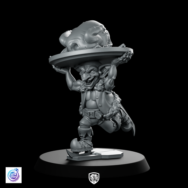 Stealing Turkey Goblin Miniature Holiday Thief Rogue