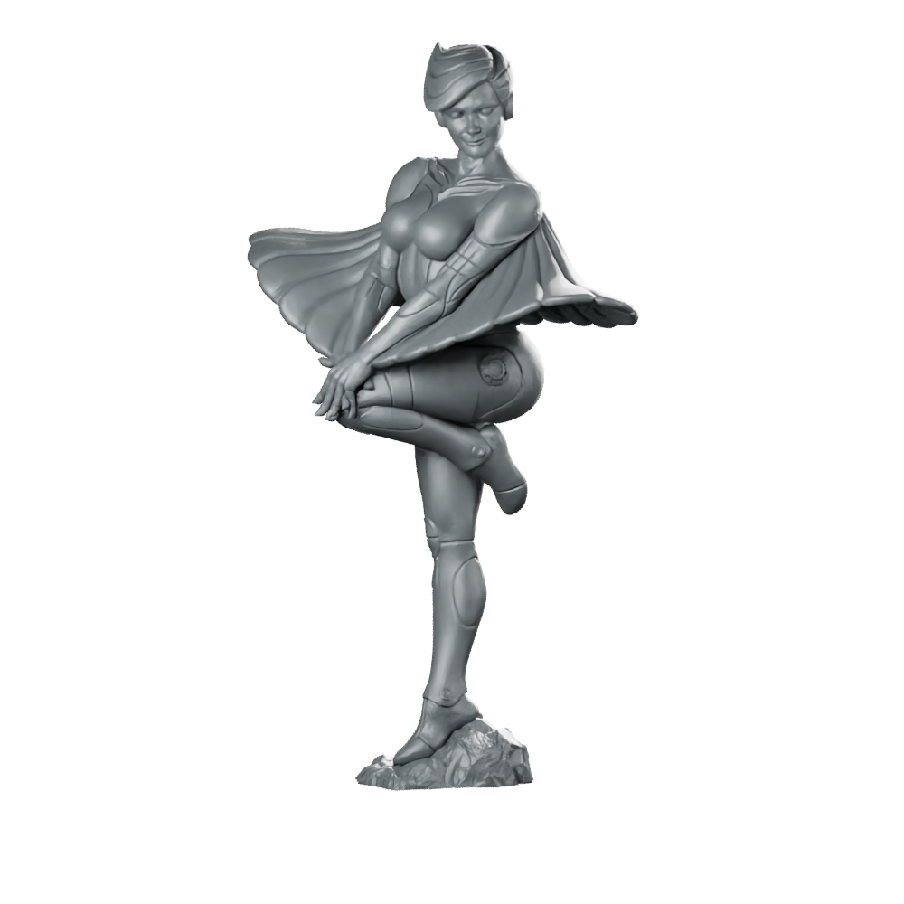 Steelheart 2 Miniature Winged Female Automaton Miniature 360 Spin 01